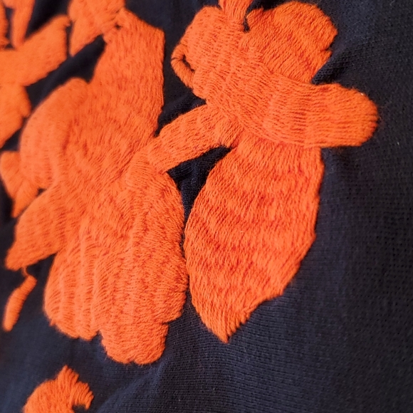 Jcrew navy and orange sweat shirt size XL - Picture 2 of 8